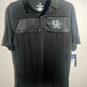 Men’s NWT Black Kentucky Wildcats Fanatics Shirt Sleeve Polo - OTH - Size M